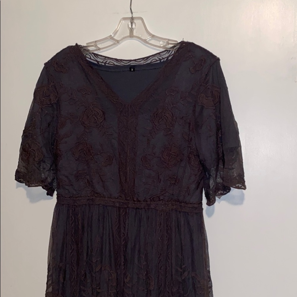 LAST CHANCE‼️FRYE BOOTS with  Brown Lacey dress